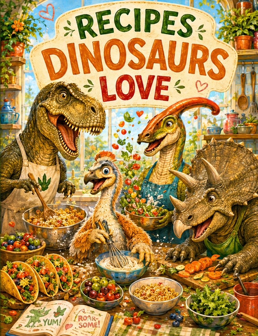Recipes Dinosaurs Love book cover